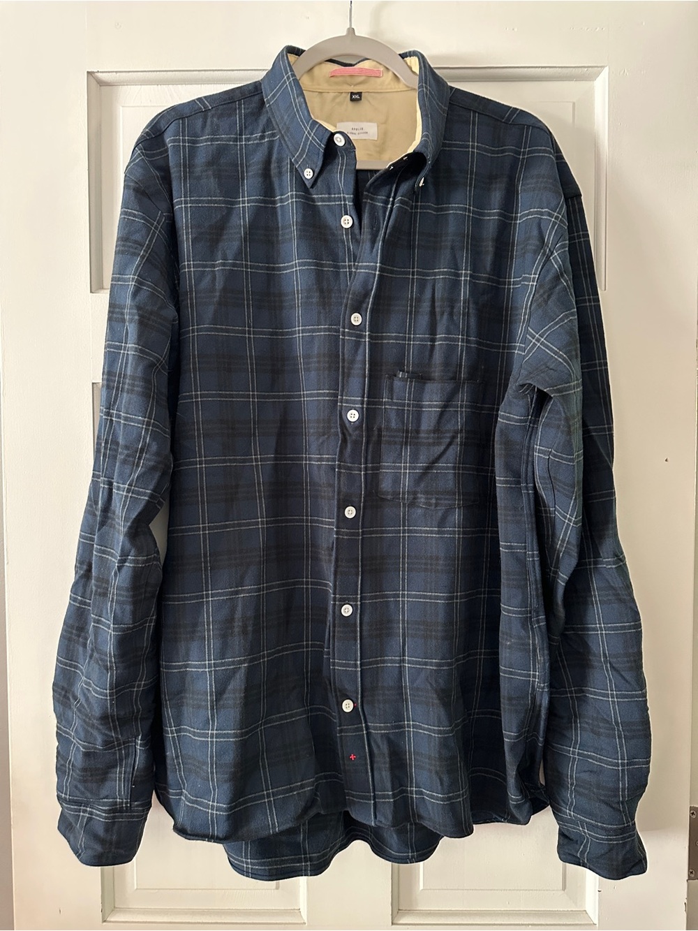 Apolis Global Citizen Plaid Flannel Button Down Long Sleeve Shirt
